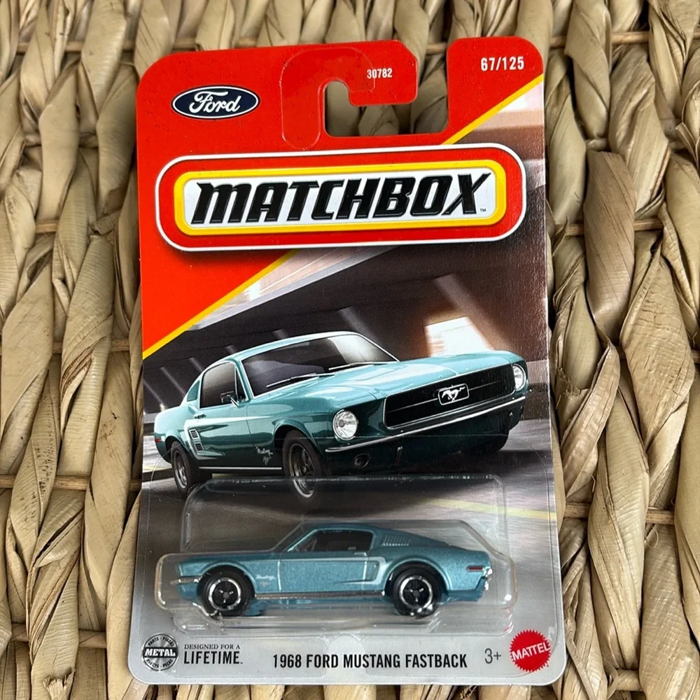 1968 Ford Mustang Fastback Pony Muscle Car Matchbox Diecast Model 2025 New